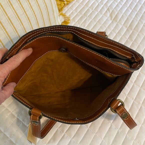 Patricia Nash Tooled Collection Leather Poppy Tote Dust Bag Florence NWT - Picture 7 of 13